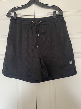 Kith Black Mesh Drawstring Athletic Shorts #217